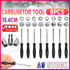 8X Splined Handle Carburetor Adjustment Tool Kit Adjusting Carb Screwdriver Set