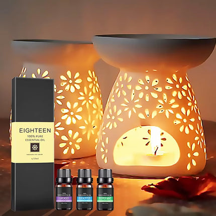 Essential Oil Set 6 Bottles Plant Aromatherapy Oils Natural Scent for Diffuser