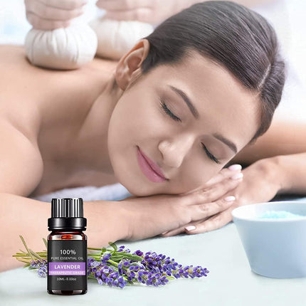 Essential Oil Set 6 Bottles Plant Aromatherapy Oils Natural Scent for Diffuser