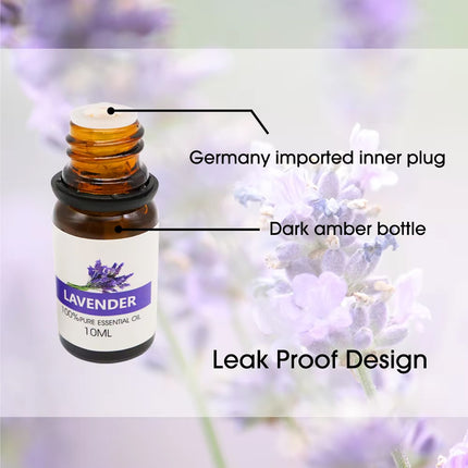 Essential Oil Set 8 Bottles Plant Aromatherapy Oils Natural Fragrance Diffuser