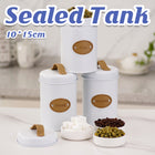 Kitchen Storage Canisters Set Metal Tea Coffee Sugar Jars Containers Retro