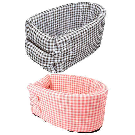 Portable Pet Console Seat for Travel Comfort Small Dog Cat Carrier Bed
