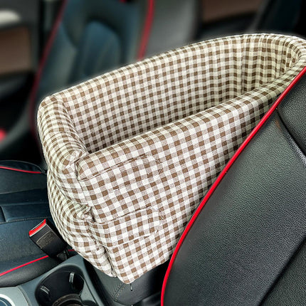 Portable Pet Console Seat for Travel Comfort Small Dog Cat Carrier Bed