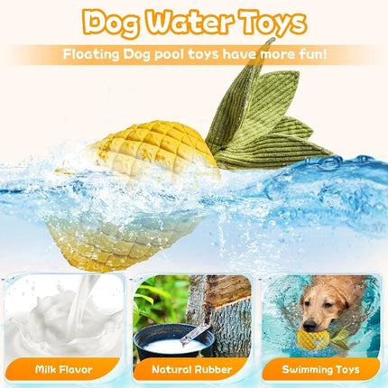 Dog Rubber Pineapple Toy Bite Molar Tooth Interactive Sound Resistant Pet Toy