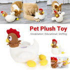 Hen Laying Eggs Dog Toy Sniffing Pet Plush Interactive Chew Toy for Dogs Puppies