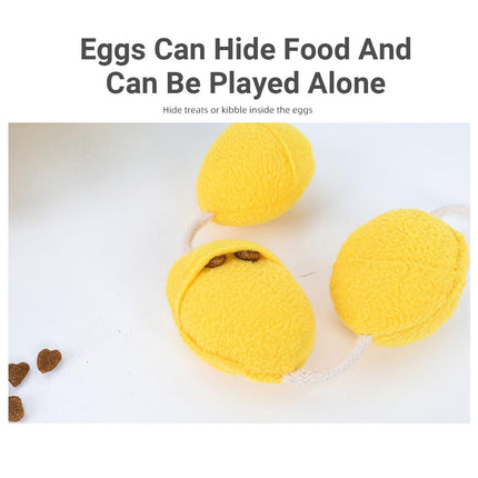 Hen Laying Eggs Dog Toy Sniffing Pet Plush Interactive Chew Toy for Dogs Puppies