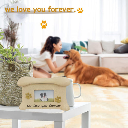Resin Pet Urn Dog and Cat Commemorative Box Sturdy Pet Memorial Keepsake Box