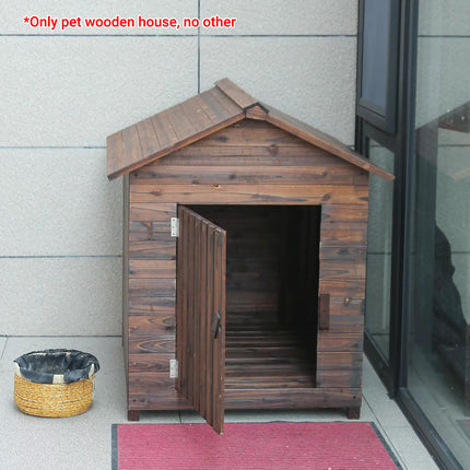 Outdoor Solid Wood Pet House Large Wooden Dog Kennel for Daily Shelter