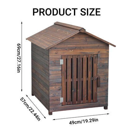 Outdoor Solid Wood Pet House Large Wooden Dog Kennel for Daily Shelter