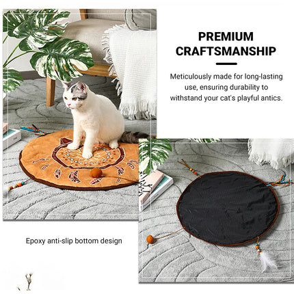 Bohemian Style Pet Bed Mat Washable Non Slip for Dogs Cats All Seasons Home Use