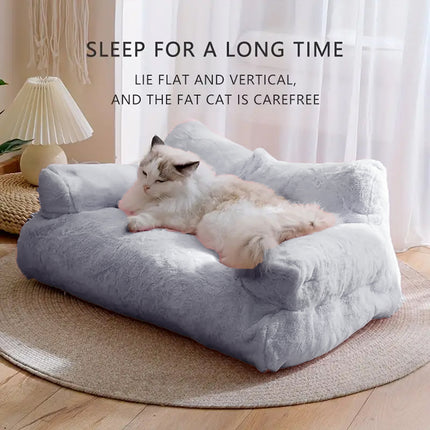 Pet Sofa Bed Cat Dog Den House Soft Sleeping Nest Indoor Kennel Rest Cushion