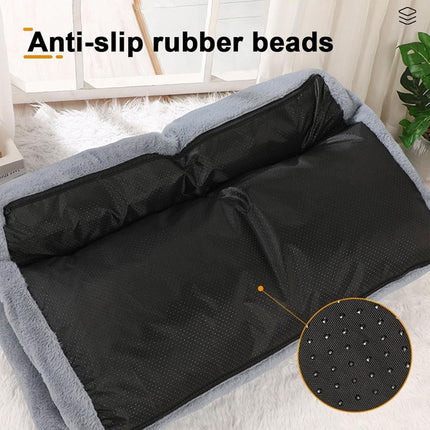 Pet Sofa Bed Cat Dog Den House Soft Sleeping Nest Indoor Kennel Rest Cushion