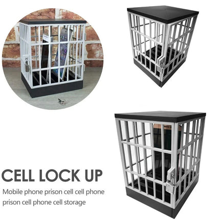 Mobile Phone Jail Lock Up Safe Smartphone Storage Box Prison Cell Locking Cage