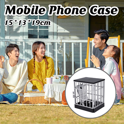 Mobile Phone Jail Lock Up Safe Smartphone Storage Box Prison Cell Locking Cage