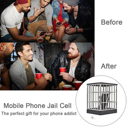 Mobile Phone Jail Lock Up Safe Smartphone Storage Box Prison Cell Locking Cage