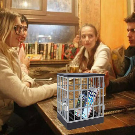 Mobile Phone Jail Lock Up Safe Smartphone Storage Box Prison Cell Locking Cage