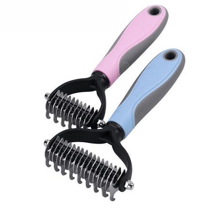 Large Dog Pet Cat Grooming Comb Brush Undercoat Rake Dematting Deshedding Trimmer - Aimall