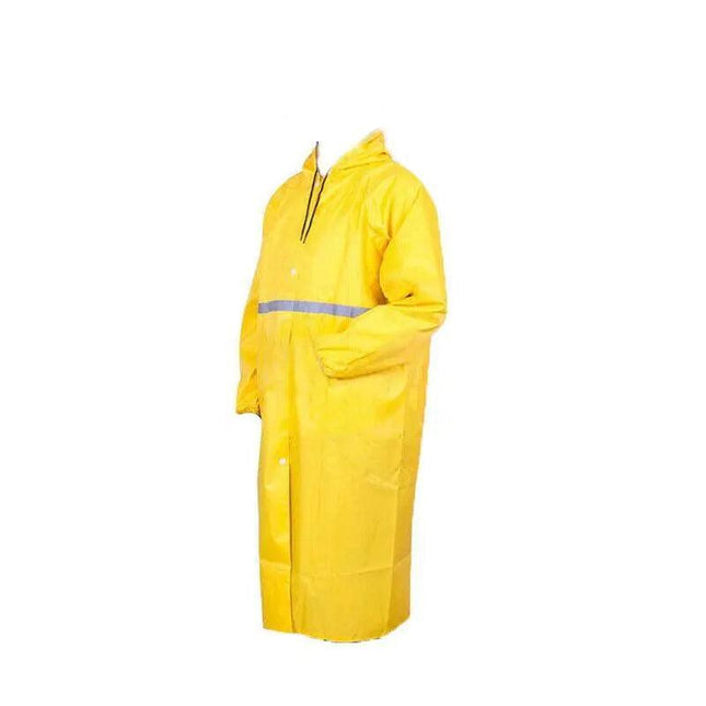 Men'S Overalls Waterproof Raincoat Lightweight Work Hooded Long Coats Rain Coat XXXL - Aimall