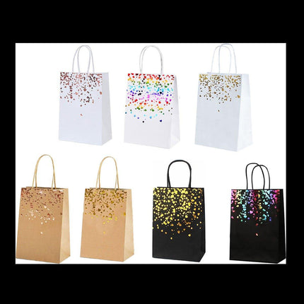 30PCS Kraft Paper Gift Bags Small Love Candy Bags Gold Foil Wedding Party Favors