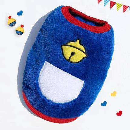 S Size Warm Winter Dog Clothes Soft Fleece Dog Jacket Pet Coat Sweater Cat Jumper - Aimall