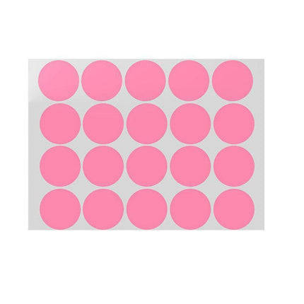 Pink Assorted Sizes Colour Sticker Dots Adhesive Round Labels Circular Spot Scrapbook - Aimall