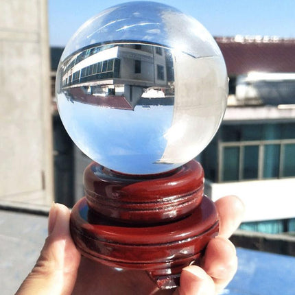 80mm Clear Glass Crystal Healing Ball Photography Lens Ball Sphere Decoration - Aimall