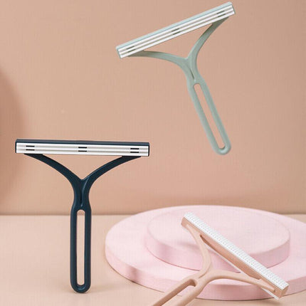 Lint Remover Pet Dog Cat Hair Fur Cleaning Clothes Mat Sofa Fuzz Brush Shaver Navy - Aimall