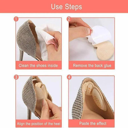 1Pair Heel Insole Heel Protectors Heel Pads Shoe Liner Shoe Inserts Heel Grip Thin - Aimall