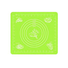 Green Reusable Non-Stick Silicone Rolling Dough Mat Cake Pastry Baking Fondant Sheet - Aimall