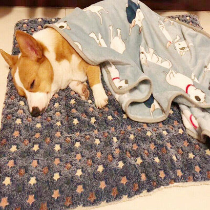 S Size Puppy Dog Cat Cushion Mattress Blanket Bed Soft Warm Pet Pad Winter Kennel House - Aimall