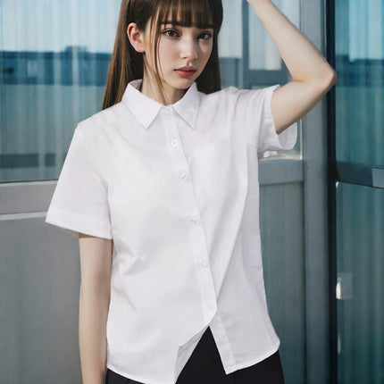 Japanese Women Girls JK Uniform Short Sleeve Shirts Tops Blouse Pleated Skirts - Aimall