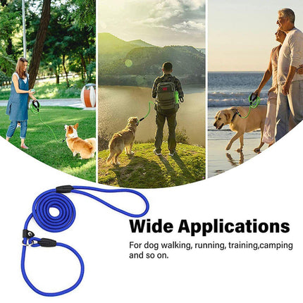 Dog Training Correction Leash Lead Cesar Puppy Pets Millan Slip Nylon Rope 8*140mm - Aimall