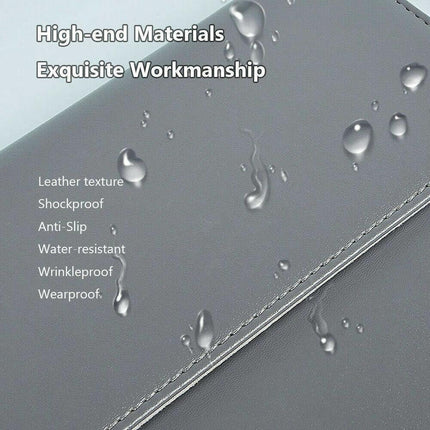 13inch Pouch Laptop Bag Cover PU Leather Sleeve Case MacBook Air Pro Dell - Aimall