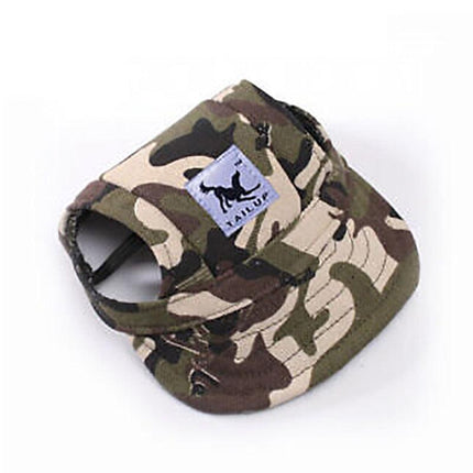 Dog Baseball Cap Outdoor Pet Sun Hat Summer Canvas Visor Puppy XL - Aimall