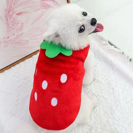 S Size Warm Winter Dog Clothes Soft Fleece Dog Jacket Pet Coat Sweater Cat Jumper - Aimall
