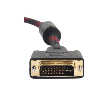 DVI Black Cable Male DVI-D for LCD Monitor Computer PC Projector DVD Cord Lead - Aimall