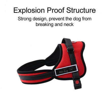 L Size No-pull Dog Harness Pet Puppy Large Dog Vest Adjustable Padded Handle - Aimall