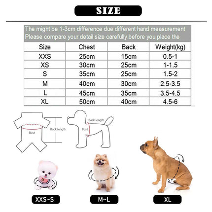 S Size Warm Winter Dog Clothes Soft Fleece Dog Jacket Pet Coat Sweater Cat Jumper - Aimall