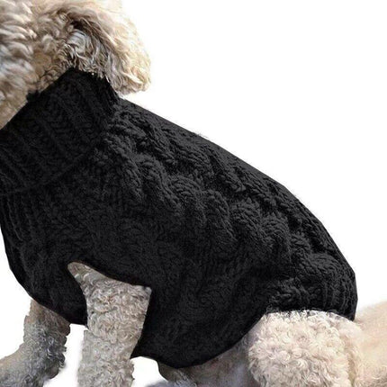 Puppy Dog Jumper Winter Warm Knitted Sweater Pet Clothes Small Dogs Coat Thermal M Size - Aimall
