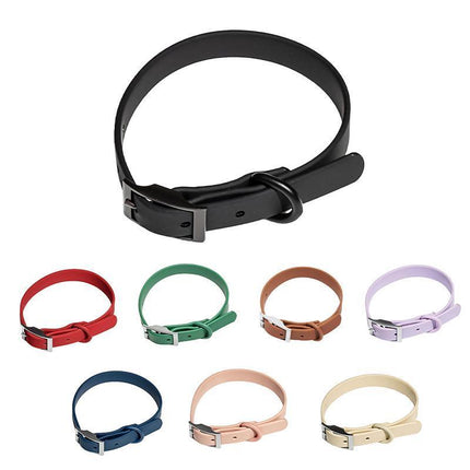 PVC Dog Collar Working Dog Kennels Waterproof Soft Adjustable for Pets M Size - Aimall