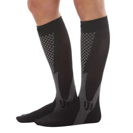 Compression Socks Copper Medical Stockings Travel Running Anti Fatigue Unisex L&XL - Aimall