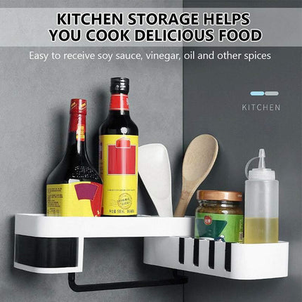 Corner Shower Caddy Bathroom Storage Shelf Rack Basket Organiser Tidy Tray Gray - Aimall