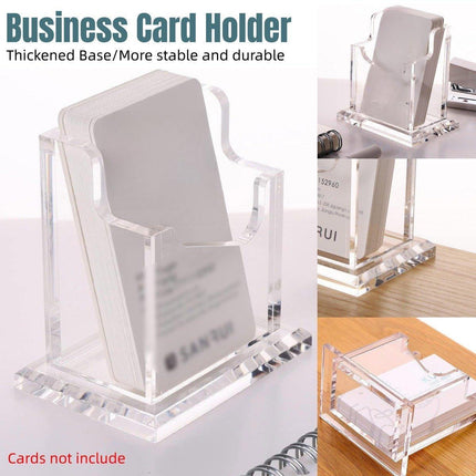 Acrylic Business Card Holder Organizer Desktop Business Card Storage Display Box