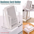 Acrylic Business Card Holder Organizer Desktop Business Card Storage Display Box