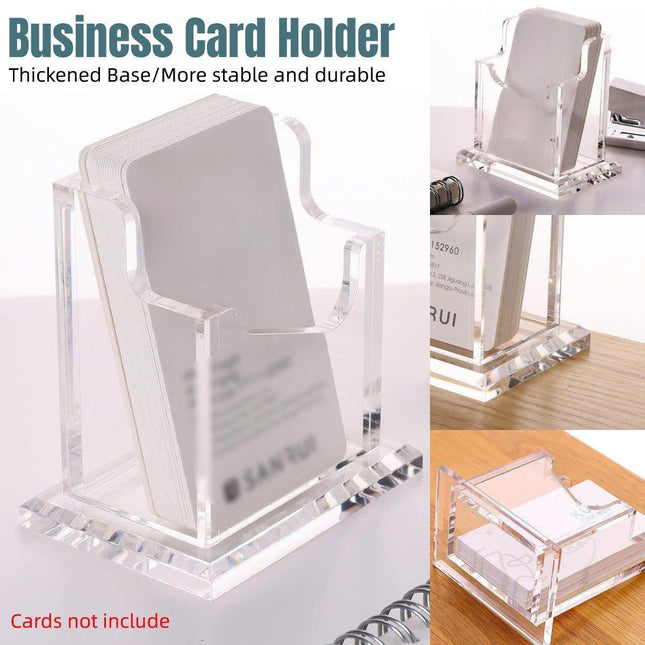 Acrylic Business Card Holder Organizer Desktop Business Card Storage Display Box
