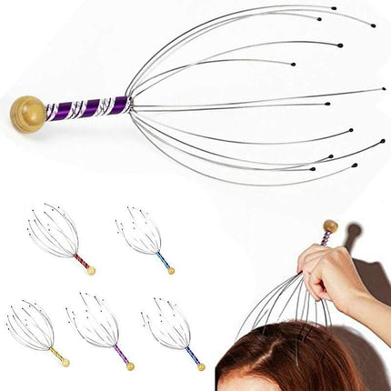 Head Neck Scalp Massager Octopus Design Relaxation Tool