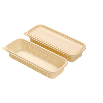 Biodegradable Corn Starch Meal Prep Containers Lids Durable Multi Compartment
