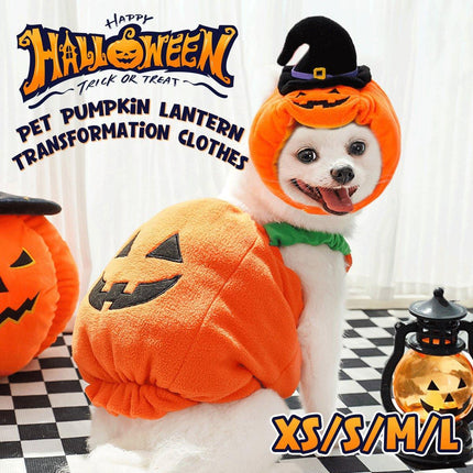 Dog Cat Pet Pumpkin Fancy Dress Outfits Halloween Xmas Cosplay Costume Clothes