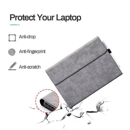 Premium Leather Case Cover Protector for Microsoft Surface Pro X - Aimall