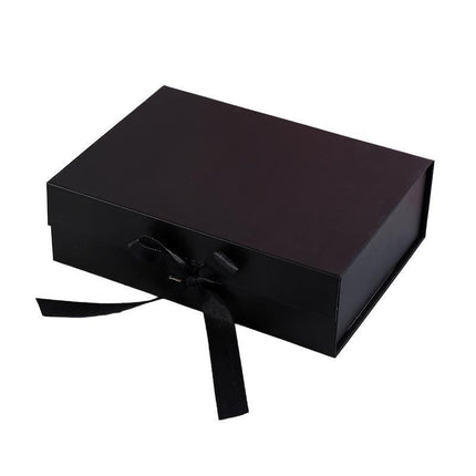 Elegant Ribbon Flip Folding Gift Boxes Multiple Colors High-Quality Cardboard